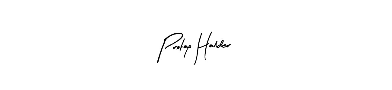 The best way (Arty Signature) to make a short signature is to pick only two or three words in your name. The name Protap Halder include a total of six letters. For converting this name. Protap Halder signature style 8 images and pictures png