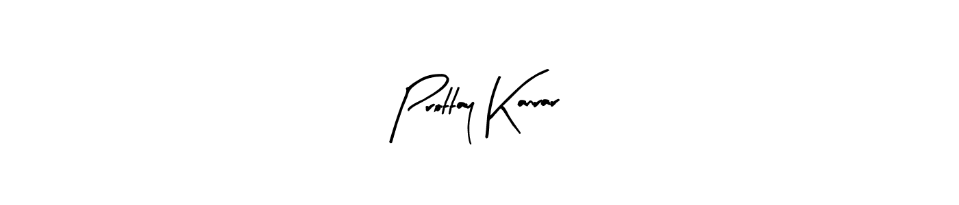 Similarly Arty Signature is the best handwritten signature design. Signature creator online .You can use it as an online autograph creator for name Prottay Kanrar. Prottay Kanrar signature style 8 images and pictures png