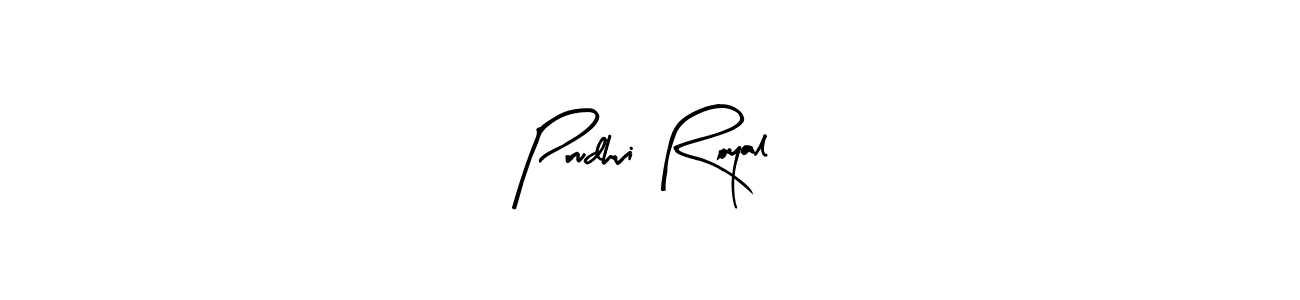 You can use this online signature creator to create a handwritten signature for the name Prudhvi Royal. This is the best online autograph maker. Prudhvi Royal signature style 8 images and pictures png