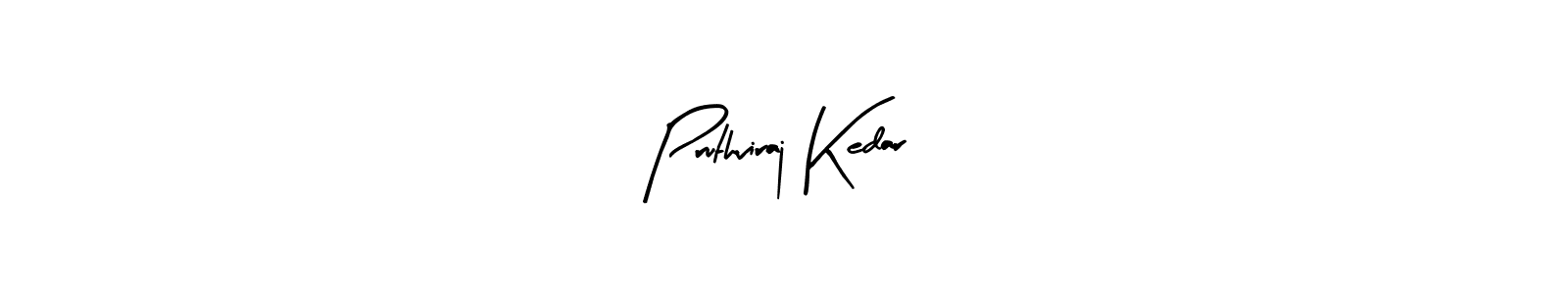 Arty Signature is a professional signature style that is perfect for those who want to add a touch of class to their signature. It is also a great choice for those who want to make their signature more unique. Get Pruthviraj Kedar name to fancy signature for free. Pruthviraj Kedar signature style 8 images and pictures png