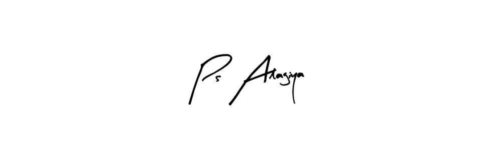 How to make Ps Alagiya name signature. Use Arty Signature style for creating short signs online. This is the latest handwritten sign. Ps Alagiya signature style 8 images and pictures png