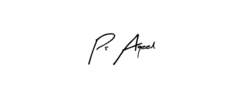 Best and Professional Signature Style for Ps Aqeel. Arty Signature Best Signature Style Collection. Ps Aqeel signature style 8 images and pictures png