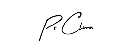 Get inspired by this graceful Arty Signature signature style for name Ps Chinna. Smooth loops and balanced proportions for everyday use. Ps Chinna signature style 8 images and pictures png