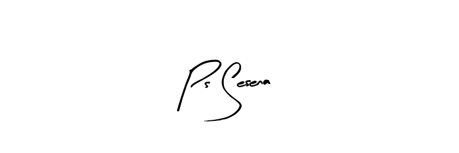 Design your own signature with our free online signature maker. With this signature software, you can create a handwritten (Arty Signature) signature for name Ps Sesena. Ps Sesena signature style 8 images and pictures png