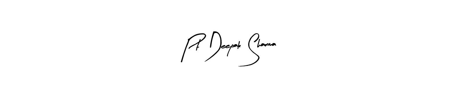 Similarly Arty Signature is the best handwritten signature design. Signature creator online .You can use it as an online autograph creator for name Pt Deepak Sharma. Pt Deepak Sharma signature style 8 images and pictures png
