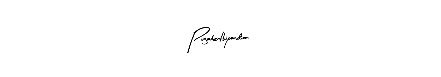 Create a beautiful signature design for name Pugalenthipandian. With this signature (Arty Signature) fonts, you can make a handwritten signature for free. Pugalenthipandian signature style 8 images and pictures png