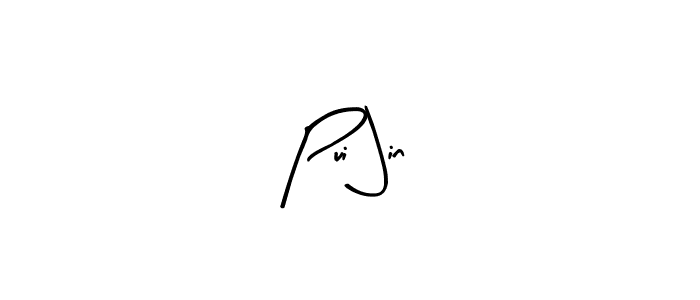 Arty Signature is a professional signature style that is perfect for those who want to add a touch of class to their signature. It is also a great choice for those who want to make their signature more unique. Get Pui Jin name to fancy signature for free. Pui Jin signature style 8 images and pictures png