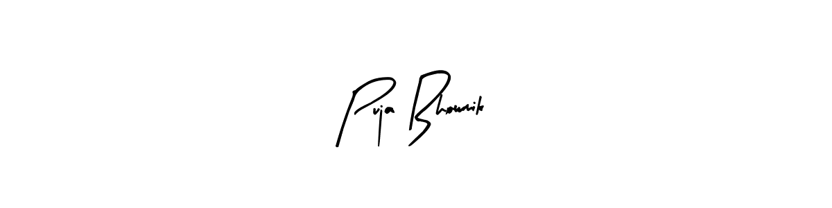 Use a signature maker to create a handwritten signature online. With this signature software, you can design (Arty Signature) your own signature for name Puja Bhowmik. Puja Bhowmik signature style 8 images and pictures png