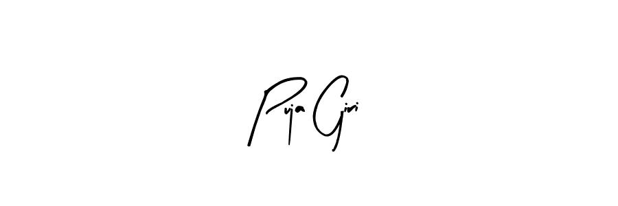 if you are searching for the best signature style for your name Puja Giri. so please give up your signature search. here we have designed multiple signature styles  using Arty Signature. Puja Giri signature style 8 images and pictures png
