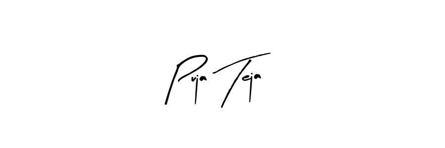 You can use this online signature creator to create a handwritten signature for the name Puja Teja. This is the best online autograph maker. Puja Teja signature style 8 images and pictures png