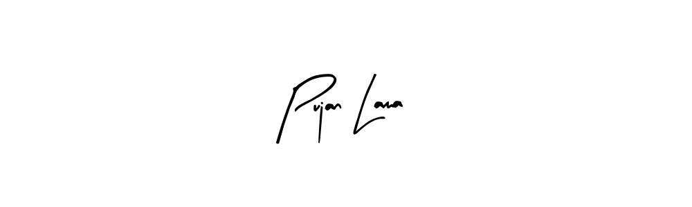 Pujan Lama stylish signature style. Best Handwritten Sign (Arty Signature) for my name. Handwritten Signature Collection Ideas for my name Pujan Lama. Pujan Lama signature style 8 images and pictures png