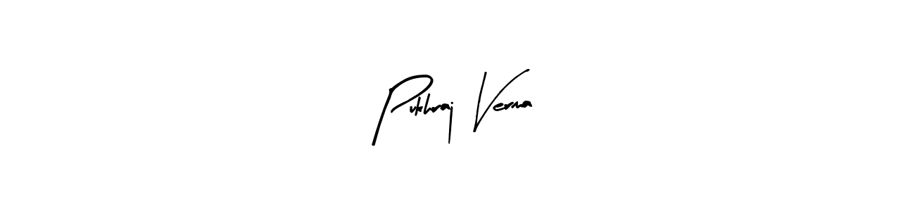Make a beautiful signature design for name Pukhraj Verma. With this signature (Arty Signature) style, you can create a handwritten signature for free. Pukhraj Verma signature style 8 images and pictures png