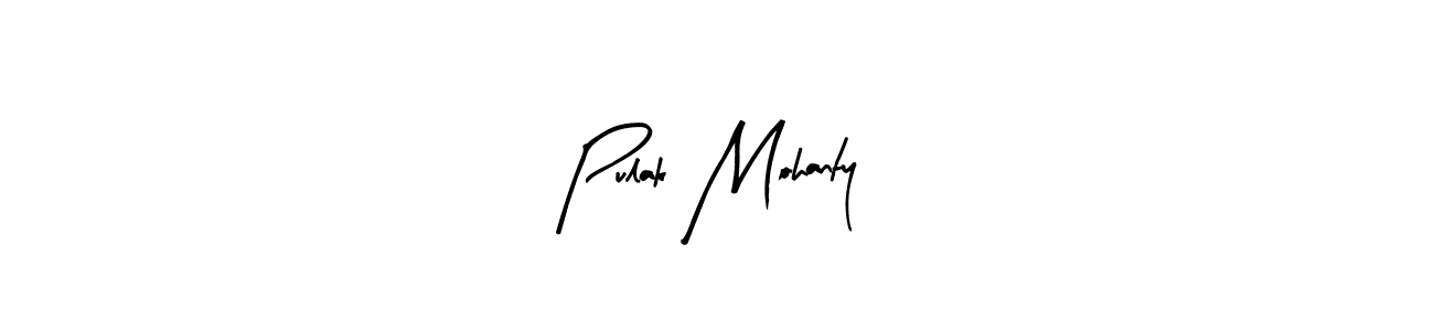 The best way (Arty Signature) to make a short signature is to pick only two or three words in your name. The name Pulak Mohanty include a total of six letters. For converting this name. Pulak Mohanty signature style 8 images and pictures png