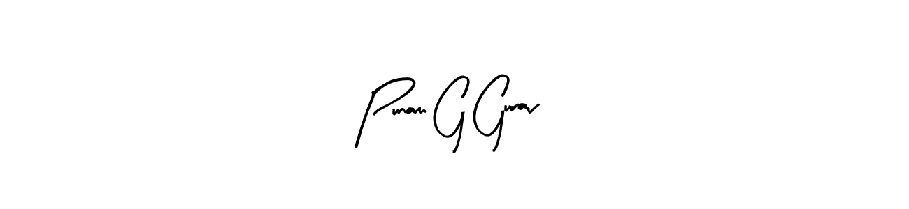 How to make Punam G Gurav signature? Arty Signature is a professional autograph style. Create handwritten signature for Punam G Gurav name. Punam G Gurav signature style 8 images and pictures png