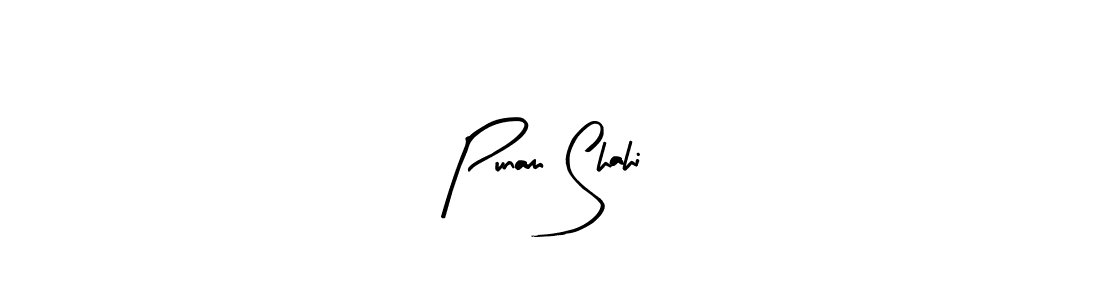 Use a signature maker to create a handwritten signature online. With this signature software, you can design (Arty Signature) your own signature for name Punam Shahi. Punam Shahi signature style 8 images and pictures png