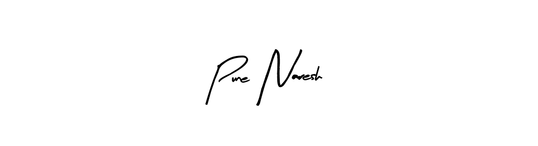 How to make Pune Naresh name signature. Use Arty Signature style for creating short signs online. This is the latest handwritten sign. Pune Naresh signature style 8 images and pictures png