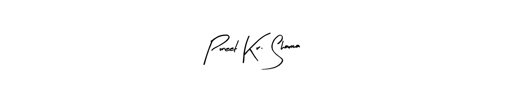 Create a beautiful signature design for name Puneet Kr. Sharma. With this signature (Arty Signature) fonts, you can make a handwritten signature for free. Puneet Kr. Sharma signature style 8 images and pictures png