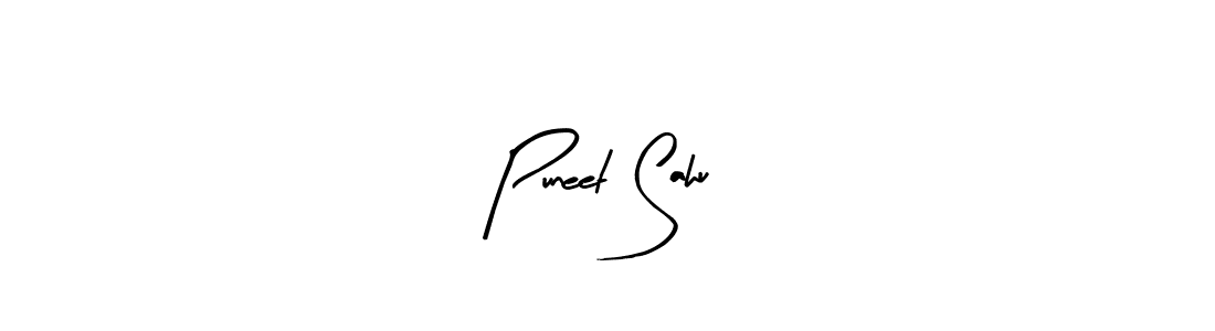 Similarly Arty Signature is the best handwritten signature design. Signature creator online .You can use it as an online autograph creator for name Puneet Sahu. Puneet Sahu signature style 8 images and pictures png