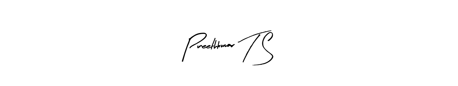 Arty Signature is a professional signature style that is perfect for those who want to add a touch of class to their signature. It is also a great choice for those who want to make their signature more unique. Get Puneethkumar T S name to fancy signature for free. Puneethkumar T S signature style 8 images and pictures png