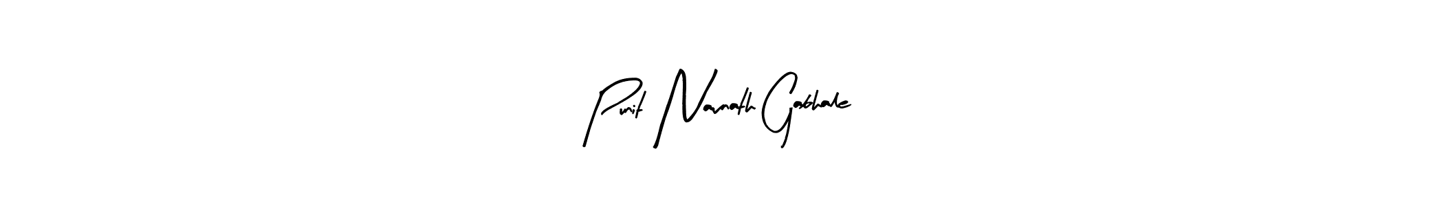 Design your own signature with our free online signature maker. With this signature software, you can create a handwritten (Arty Signature) signature for name Punit Navnath Gabhale. Punit Navnath Gabhale signature style 8 images and pictures png