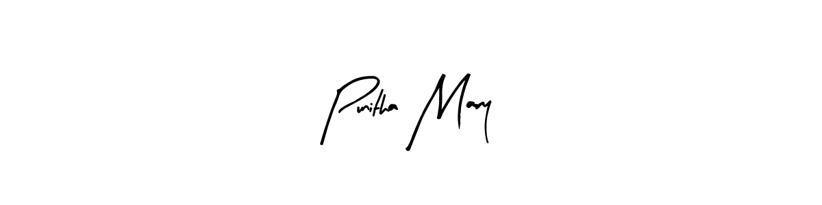 Also we have Punitha Mary name is the best signature style. Create professional handwritten signature collection using Arty Signature autograph style. Punitha Mary signature style 8 images and pictures png
