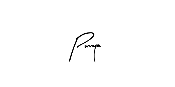 Use a signature maker to create a handwritten signature online. With this signature software, you can design (Arty Signature) your own signature for name Punnya. Punnya signature style 8 images and pictures png