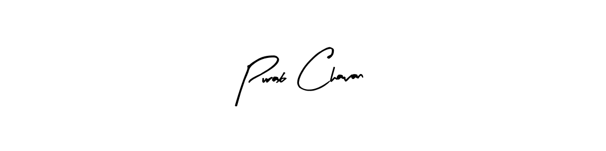 Similarly Arty Signature is the best handwritten signature design. Signature creator online .You can use it as an online autograph creator for name Purab Chavan. Purab Chavan signature style 8 images and pictures png