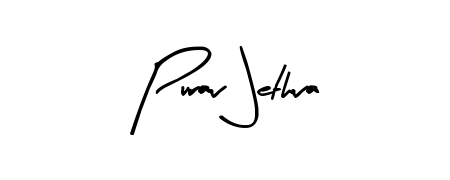 Similarly Arty Signature is the best handwritten signature design. Signature creator online. You can use it as an online autograph creator for name Purav Jethva. Purav Jethva signature style 8 images and pictures png
