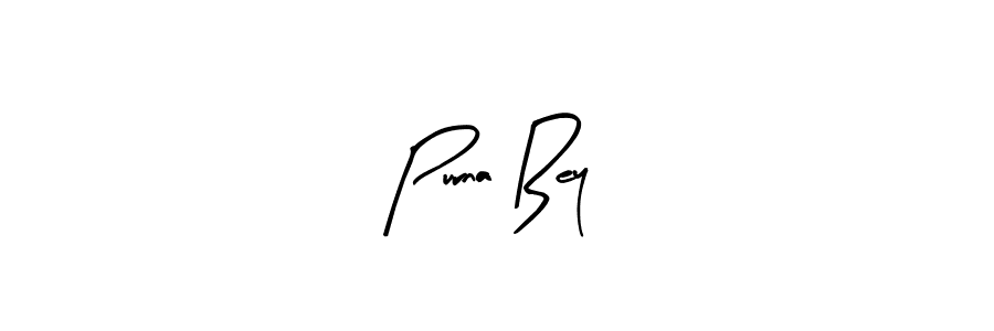 Use a signature maker to create a handwritten signature online. With this signature software, you can design (Arty Signature) your own signature for name Purna Bey. Purna Bey signature style 8 images and pictures png