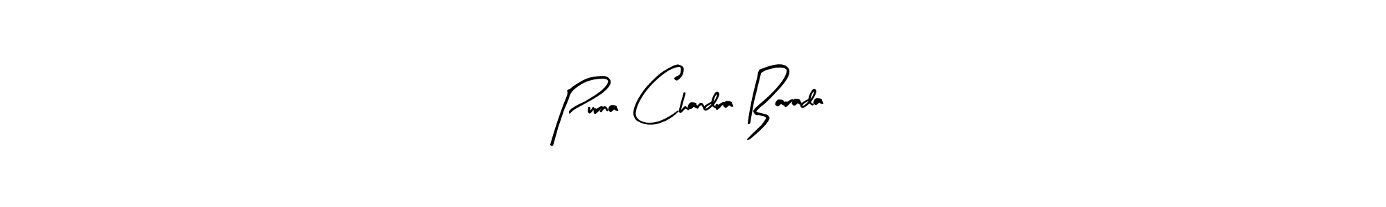 Purna Chandra Barada stylish signature style. Best Handwritten Sign (Arty Signature) for my name. Handwritten Signature Collection Ideas for my name Purna Chandra Barada. Purna Chandra Barada signature style 8 images and pictures png