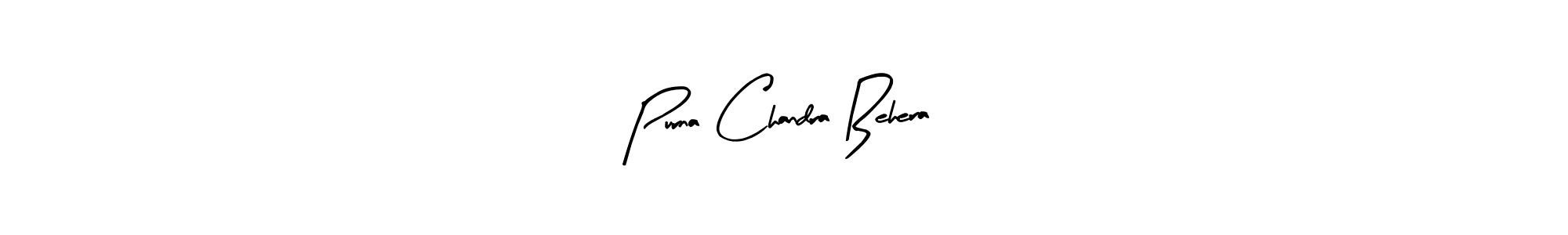 Make a beautiful signature design for name Purna Chandra Behera. With this signature (Arty Signature) style, you can create a handwritten signature for free. Purna Chandra Behera signature style 8 images and pictures png