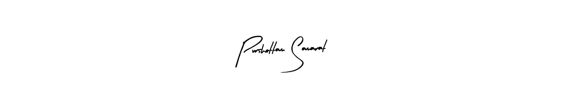 if you are searching for the best signature style for your name Purshottam Samarat. so please give up your signature search. here we have designed multiple signature styles  using Arty Signature. Purshottam Samarat signature style 8 images and pictures png