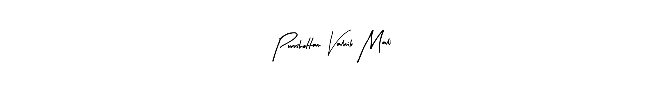 You can use this online signature creator to create a handwritten signature for the name Purushottam Valmik Mali. This is the best online autograph maker. Purushottam Valmik Mali signature style 8 images and pictures png