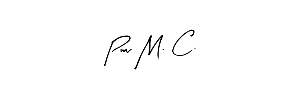 Also we have Purv M. C. name is the best signature style. Create professional handwritten signature collection using Arty Signature autograph style. Purv M. C. signature style 8 images and pictures png