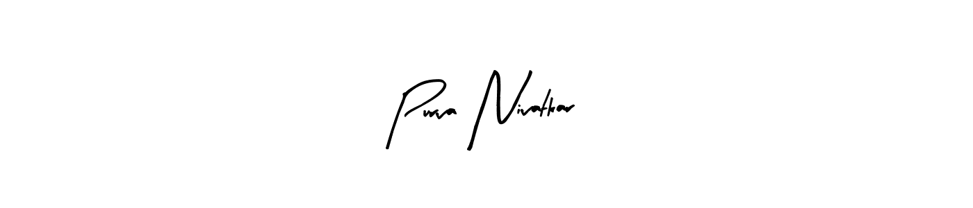 Purva Nivatkar stylish signature style. Best Handwritten Sign (Arty Signature) for my name. Handwritten Signature Collection Ideas for my name Purva Nivatkar. Purva Nivatkar signature style 8 images and pictures png