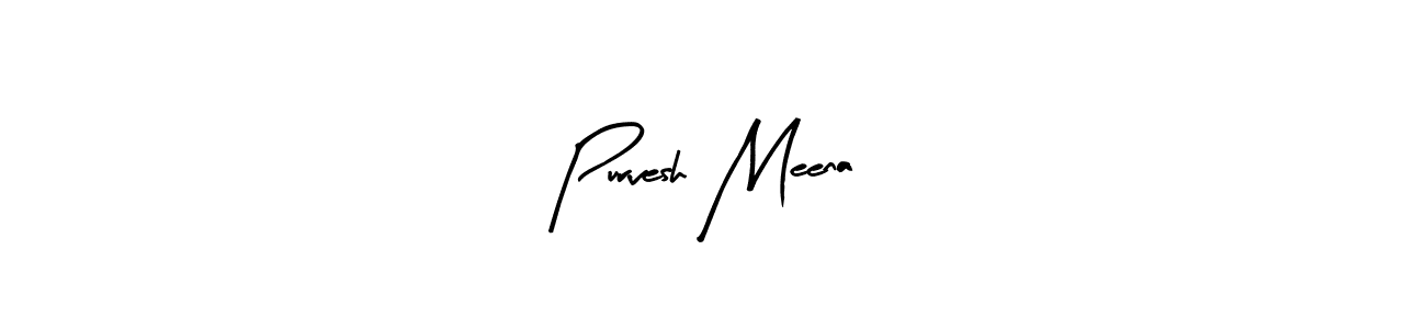 Create a beautiful signature design for name Purvesh Meena. With this signature (Arty Signature) fonts, you can make a handwritten signature for free. Purvesh Meena signature style 8 images and pictures png