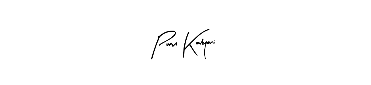 How to make Purvi Kalyani signature? Arty Signature is a professional autograph style. Create handwritten signature for Purvi Kalyani name. Purvi Kalyani signature style 8 images and pictures png