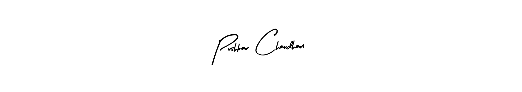 Design your own signature with our free online signature maker. With this signature software, you can create a handwritten (Arty Signature) signature for name Pushkar Chaudhari. Pushkar Chaudhari signature style 8 images and pictures png