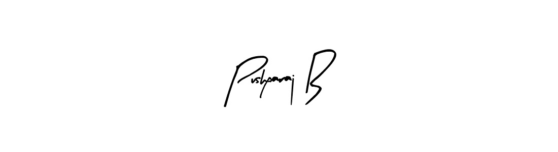 Make a beautiful signature design for name Pushparaj B. With this signature (Arty Signature) style, you can create a handwritten signature for free. Pushparaj B signature style 8 images and pictures png