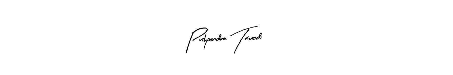 How to make Pushpendra Trivedi name signature. Use Arty Signature style for creating short signs online. This is the latest handwritten sign. Pushpendra Trivedi signature style 8 images and pictures png