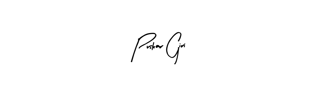 You should practise on your own different ways (Arty Signature) to write your name (Puskar Giri) in signature. don't let someone else do it for you. Puskar Giri signature style 8 images and pictures png