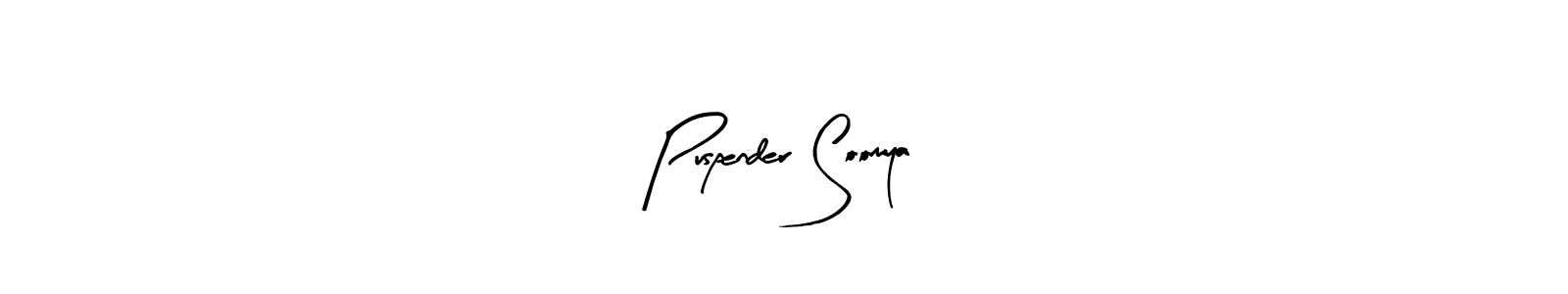 Arty Signature is a professional signature style that is perfect for those who want to add a touch of class to their signature. It is also a great choice for those who want to make their signature more unique. Get Puspender Soomya name to fancy signature for free. Puspender Soomya signature style 8 images and pictures png