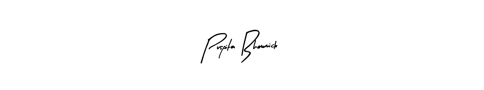 It looks lik you need a new signature style for name Puspita Bhowmick. Design unique handwritten (Arty Signature) signature with our free signature maker in just a few clicks. Puspita Bhowmick signature style 8 images and pictures png