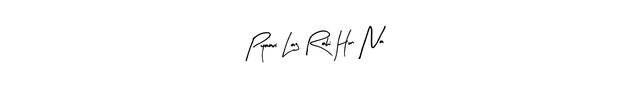 The best way (Arty Signature) to make a short signature is to pick only two or three words in your name. The name Pyaari Lag Rahi Hun Na include a total of six letters. For converting this name. Pyaari Lag Rahi Hun Na signature style 8 images and pictures png