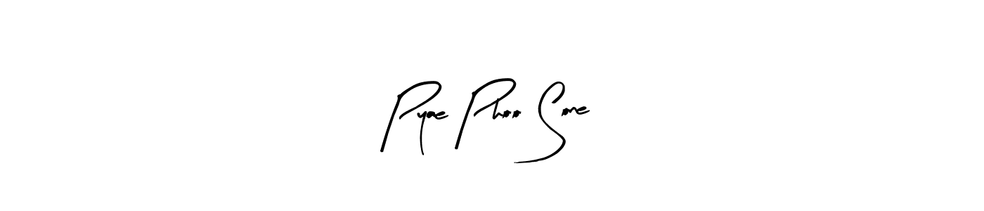 Pyae Phoo Sone stylish signature style. Best Handwritten Sign (Arty Signature) for my name. Handwritten Signature Collection Ideas for my name Pyae Phoo Sone. Pyae Phoo Sone signature style 8 images and pictures png