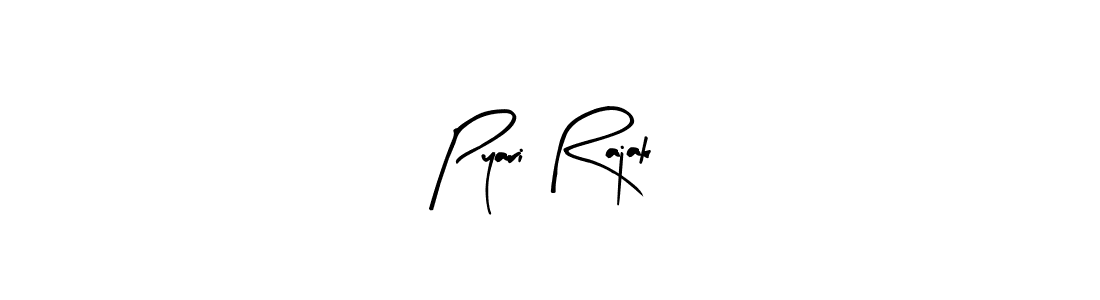 Similarly Arty Signature is the best handwritten signature design. Signature creator online .You can use it as an online autograph creator for name Pyari Rajak. Pyari Rajak signature style 8 images and pictures png