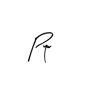 Use a signature maker to create a handwritten signature online. With this signature software, you can design (Arty Signature) your own signature for name Pyw. Pyw signature style 8 images and pictures png