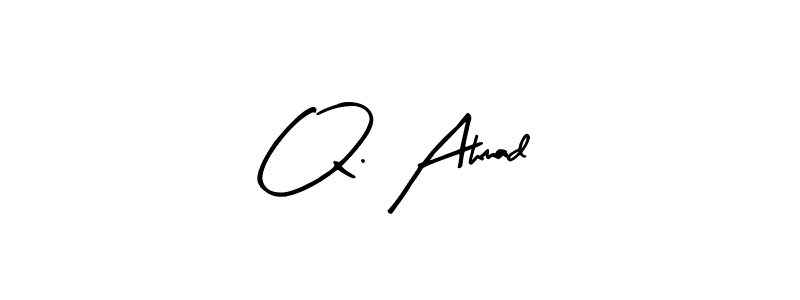 Make a beautiful signature design for name Q. Ahmad. Use this online signature maker to create a handwritten signature for free. Q. Ahmad signature style 8 images and pictures png