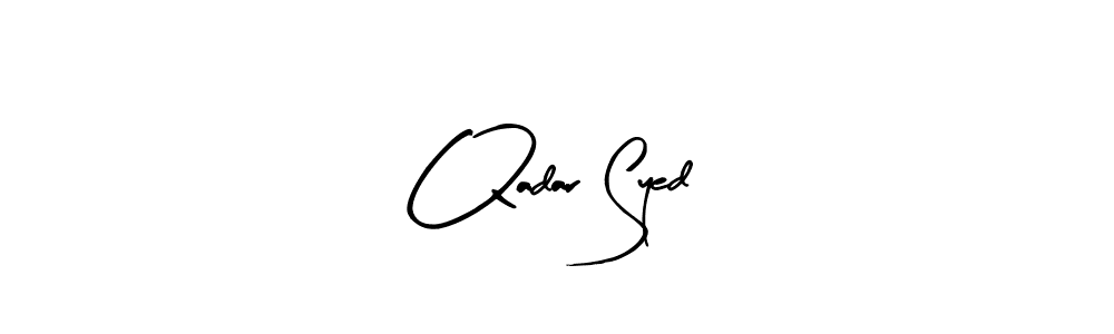 You should practise on your own different ways (Arty Signature) to write your name (Qadar Syed) in signature. don't let someone else do it for you. Qadar Syed signature style 8 images and pictures png