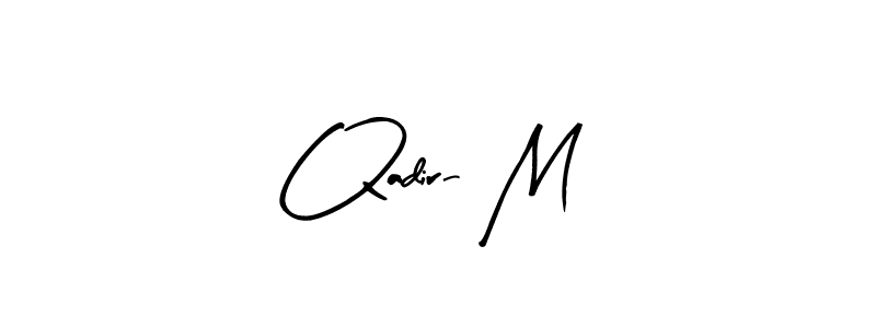 You can use this online signature creator to create a handwritten signature for the name Qadir- M. This is the best online autograph maker. Qadir- M signature style 8 images and pictures png